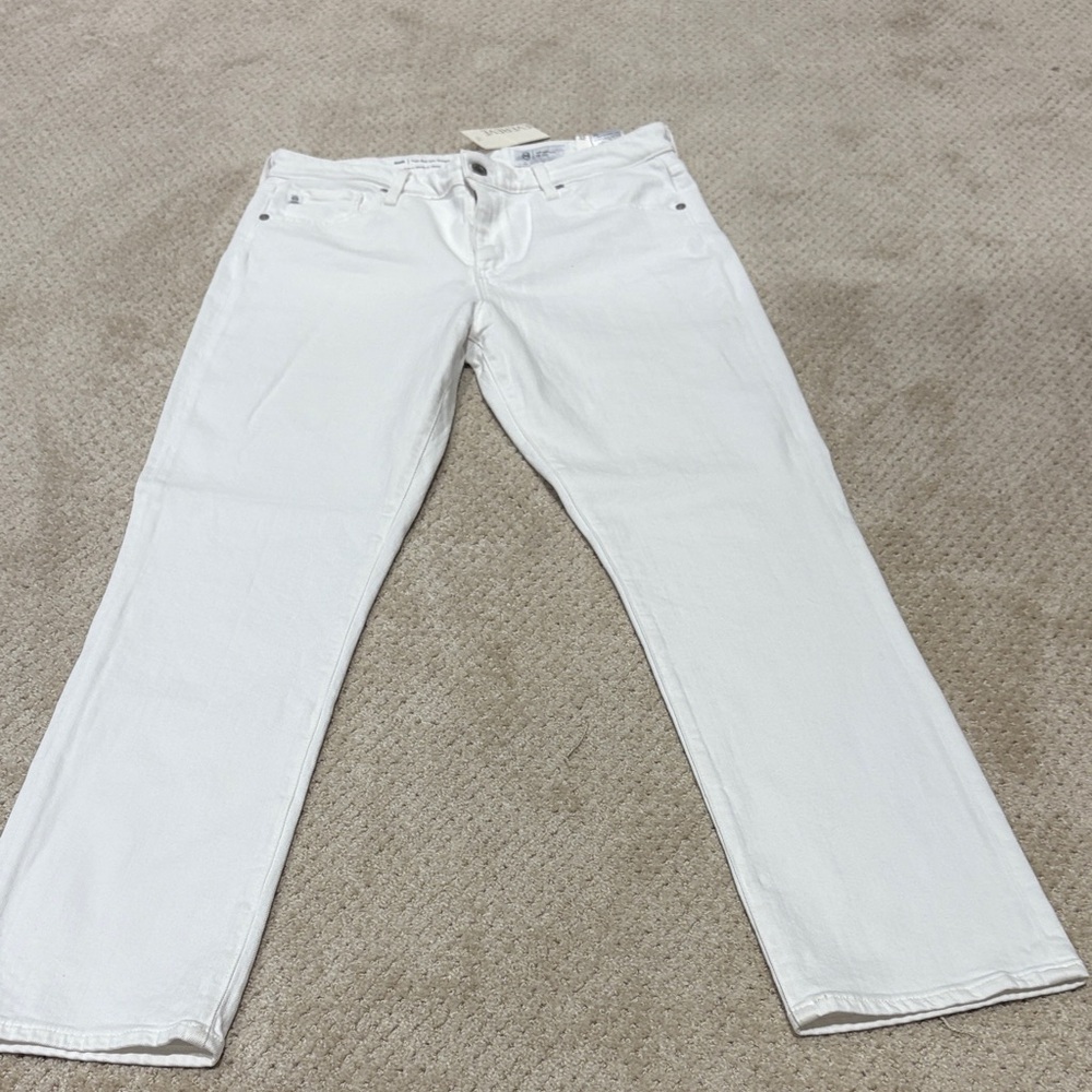 AG Adriano Goldschmied women’s  Crisp White Straight Jeans style Mari